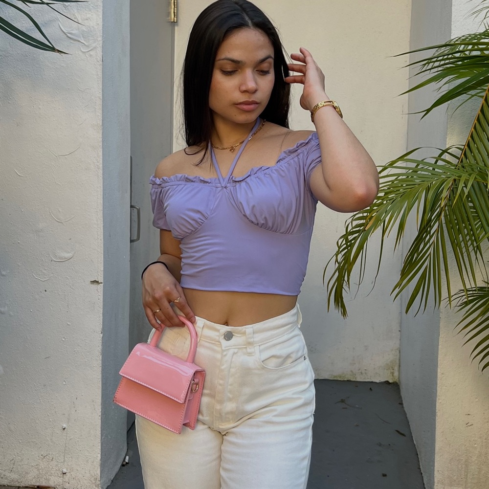 Lilac crop top